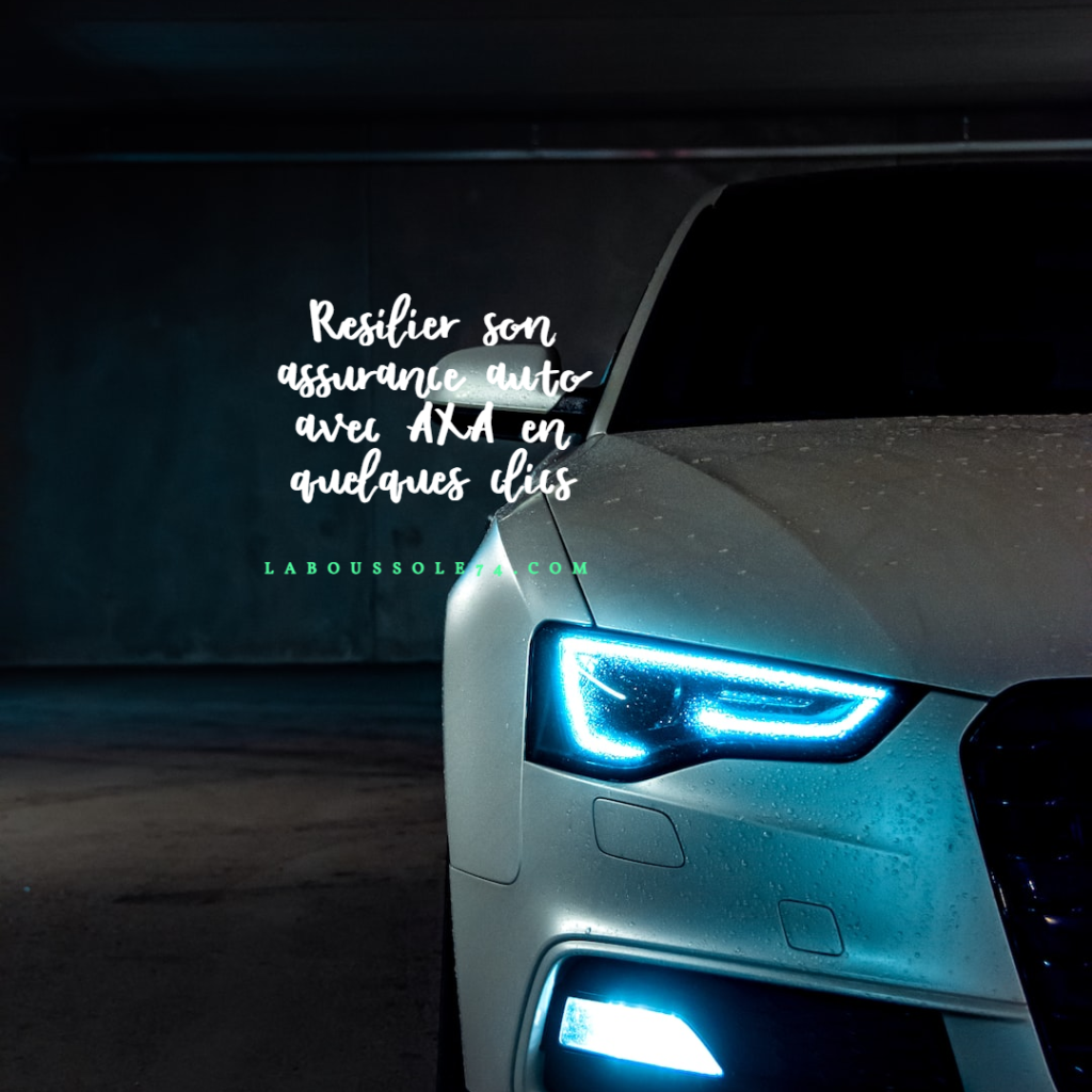 Resilier son assurance auto avec AXA en quelques clics